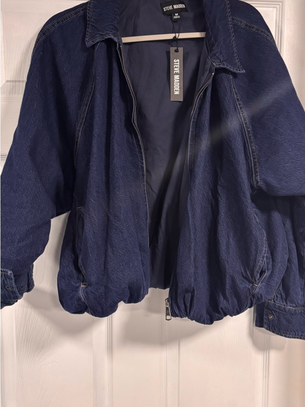 Steve Madden Navy Blue Jean Jacket